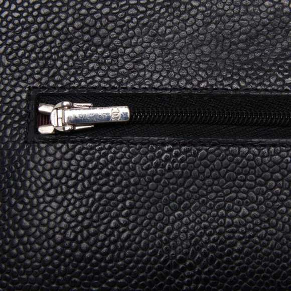 Chanel Matelasse Chain Wallet Silver Hardware Black - Picture 10 of 10